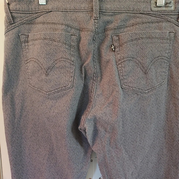Levi's 505 Straight Leg Grey Pattern Jeans in Size 16M - Picture 6 of 11